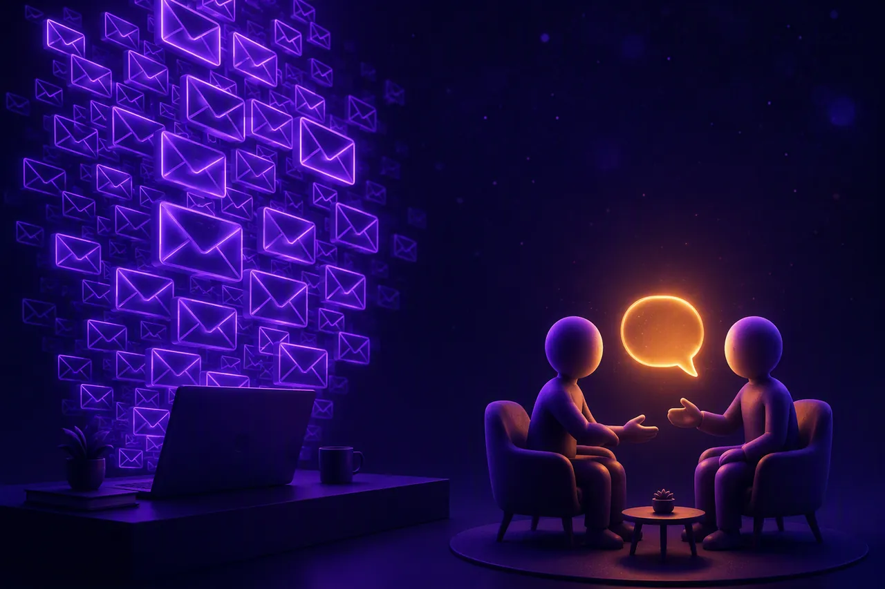 Drafts are cheap, trust is scarce. AI can fill fifty inboxes before lunch. The reply still depends on whether the other person recognizes something real in your message.