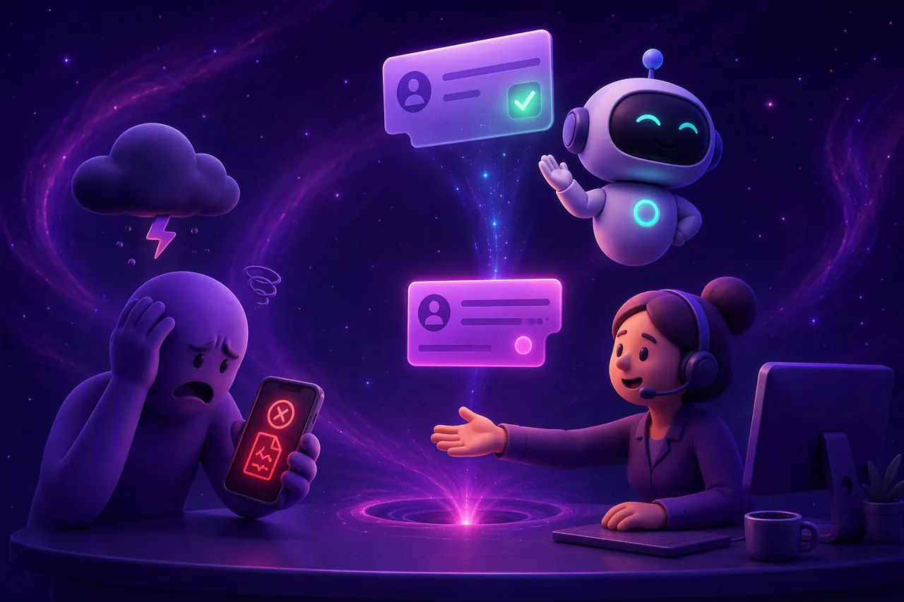 Ticket closed, person still stuck. The bot marked it resolved. The customer opened a new thread anyway. Service orientation is what happens on attempt three.