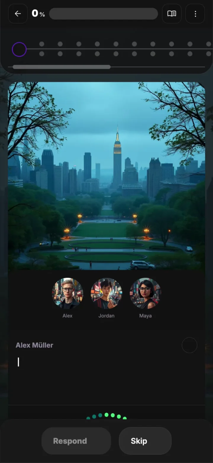 Phone screen content