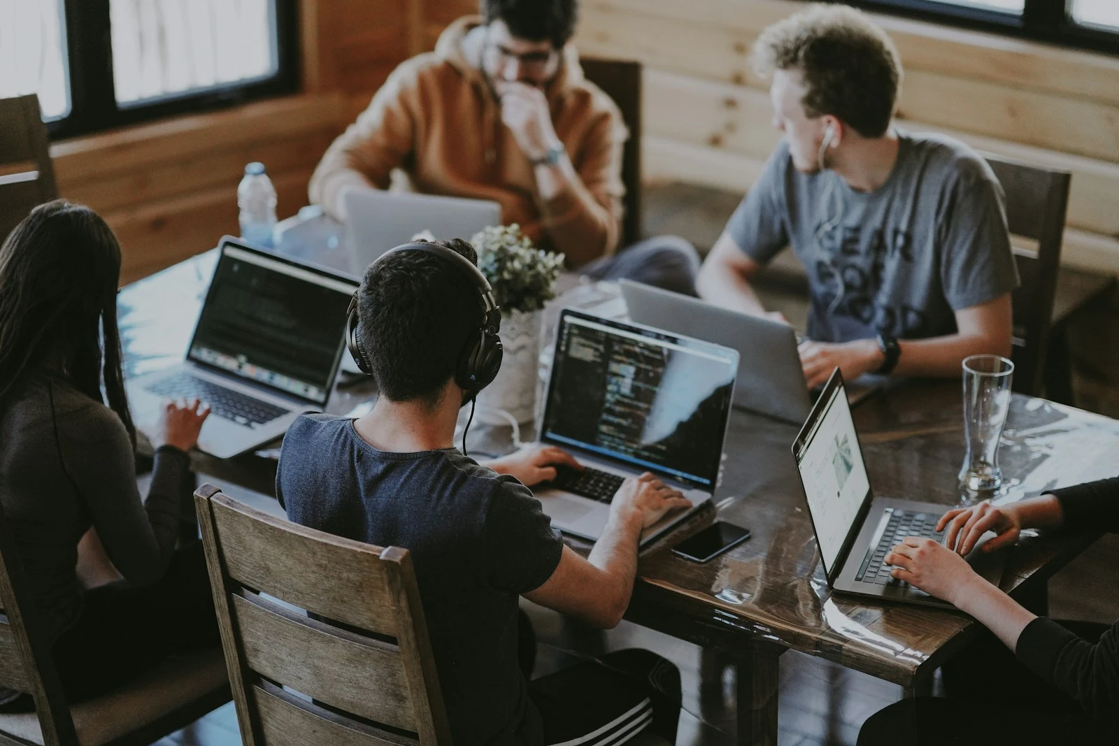 Software team collaborating, corporate soft skills training case study